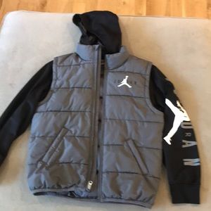 Boys large Jordan puffy hoodie.